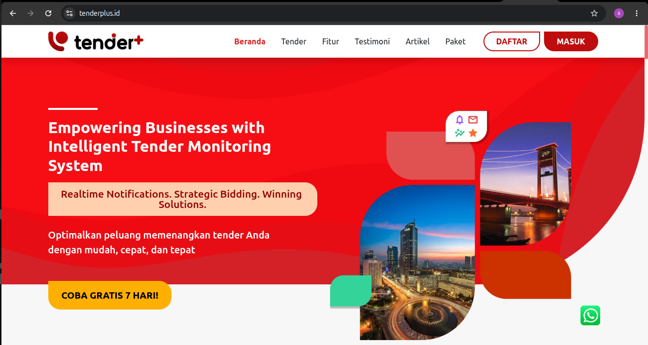 TenderPlus — Tender Monitoring & Bid Analysis Platform